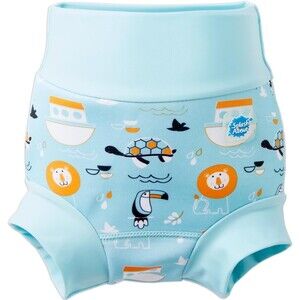 Splash About Happy Nappy Reusable Swim Diaper Noah's Ark 12-24 Months New